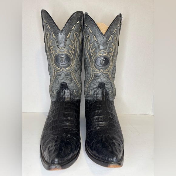 vintage Montenegro cowboy boots made from genuine crocodile leather. - Picture 1 of 13